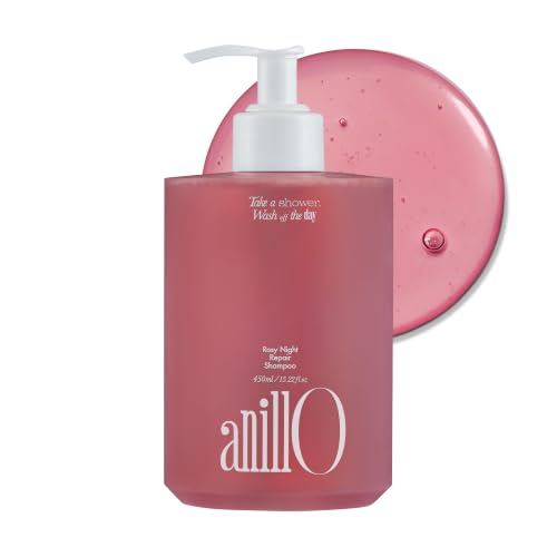 ANILLO Ceramide Shampoo for Damaged Colored Hair, Rosy Night, 15.22 fl oz