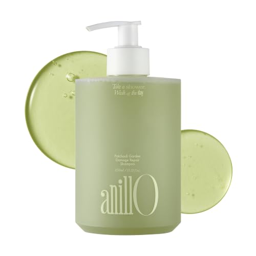 ANILLO Amino Acid Shampoo for Damaged Hair, Patchouli Garden, 15.22 fl oz
